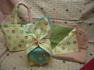 濱文様　おでかけトート　小布　コロコロだるま